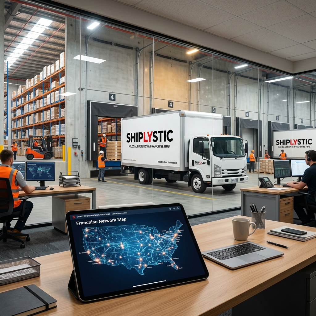 Shiplystic Franchise Network & Delivery Truck